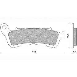 Τακάκια Daytona 84552 (FA388)(FD385) Τακάκια Daytona 84552 (FA388)(FD385)